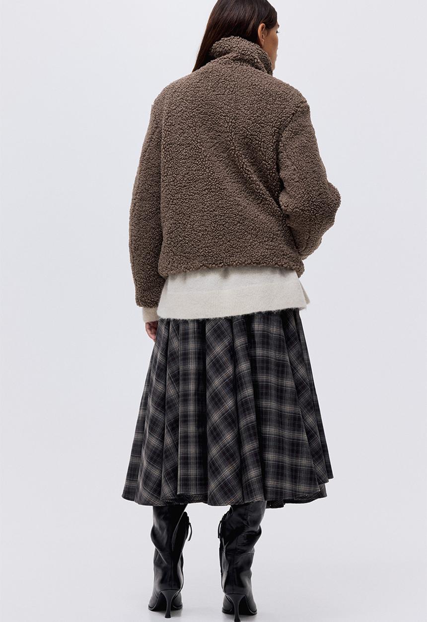 H&M - Teddy jacket - dark beige