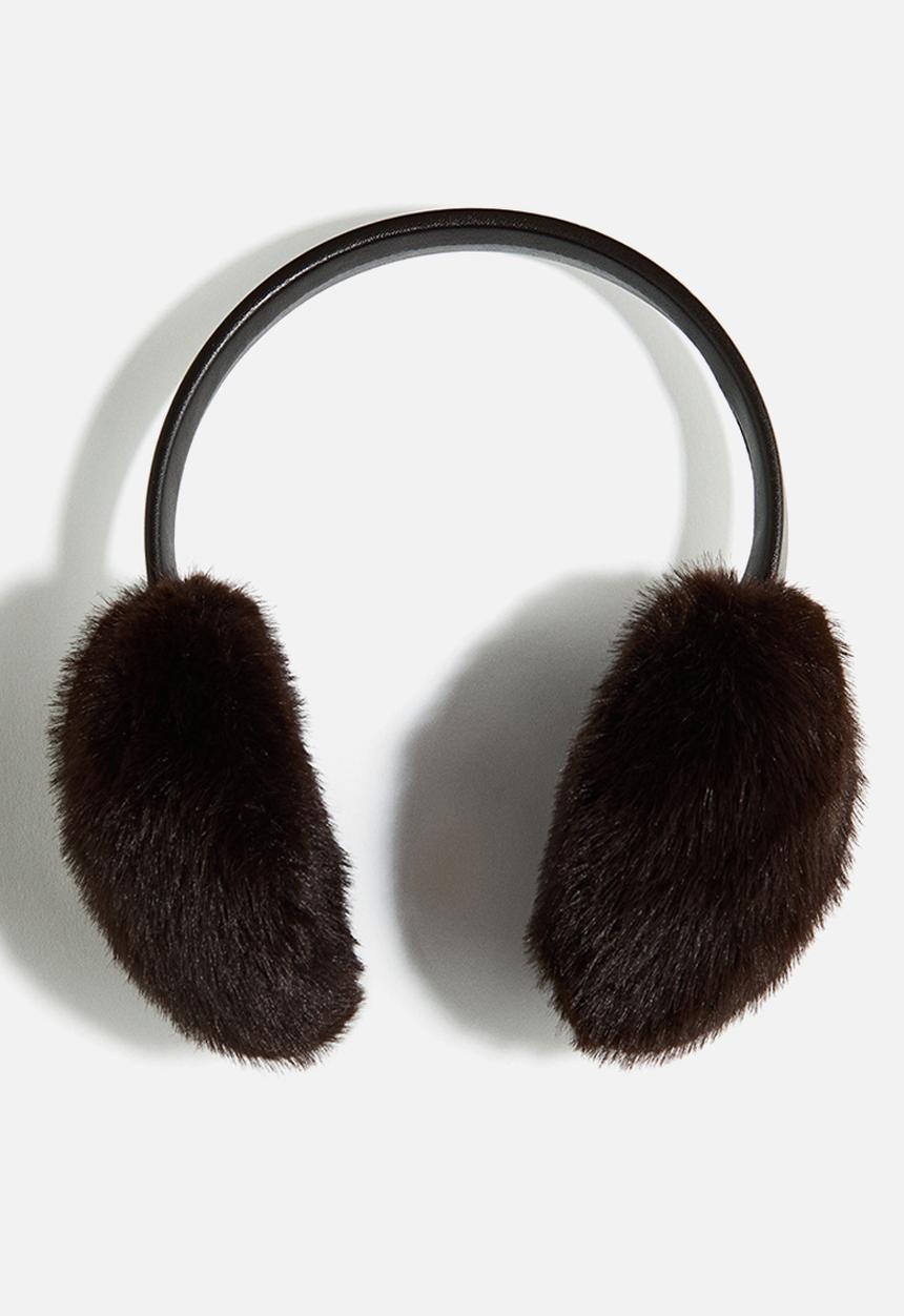 THE TOE Linderhof Earmuffs イヤーマフラー Fluffy earmuffs - dark brown - 1309277003