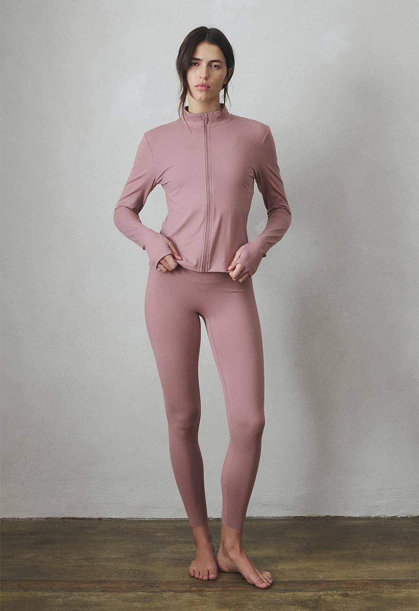 H&M - Zip-through sports jacket with softmove? - antique rose