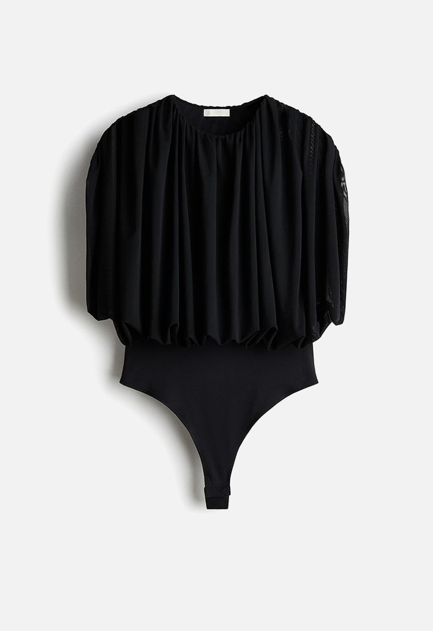 H&M - Draped thong body - black