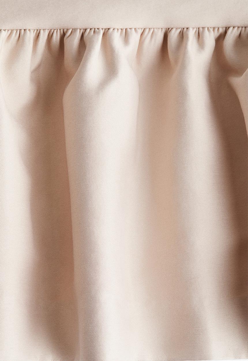 H&M - Frilled mini skort - light beige