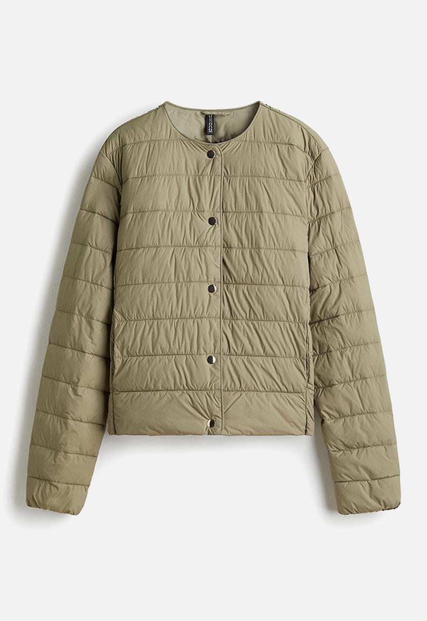 H&M - Quilted jacket - khaki green