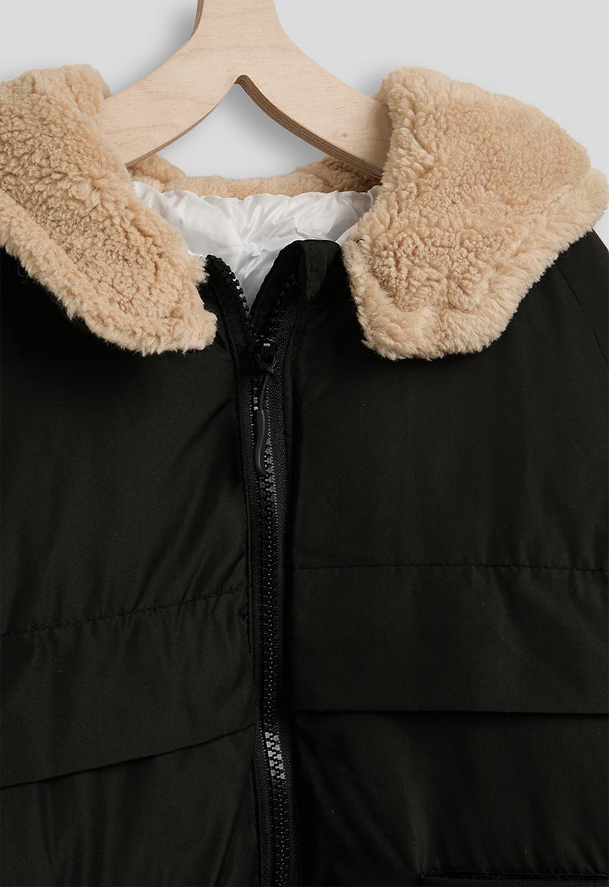 Pop Candy - Animal ear padded jacket - black