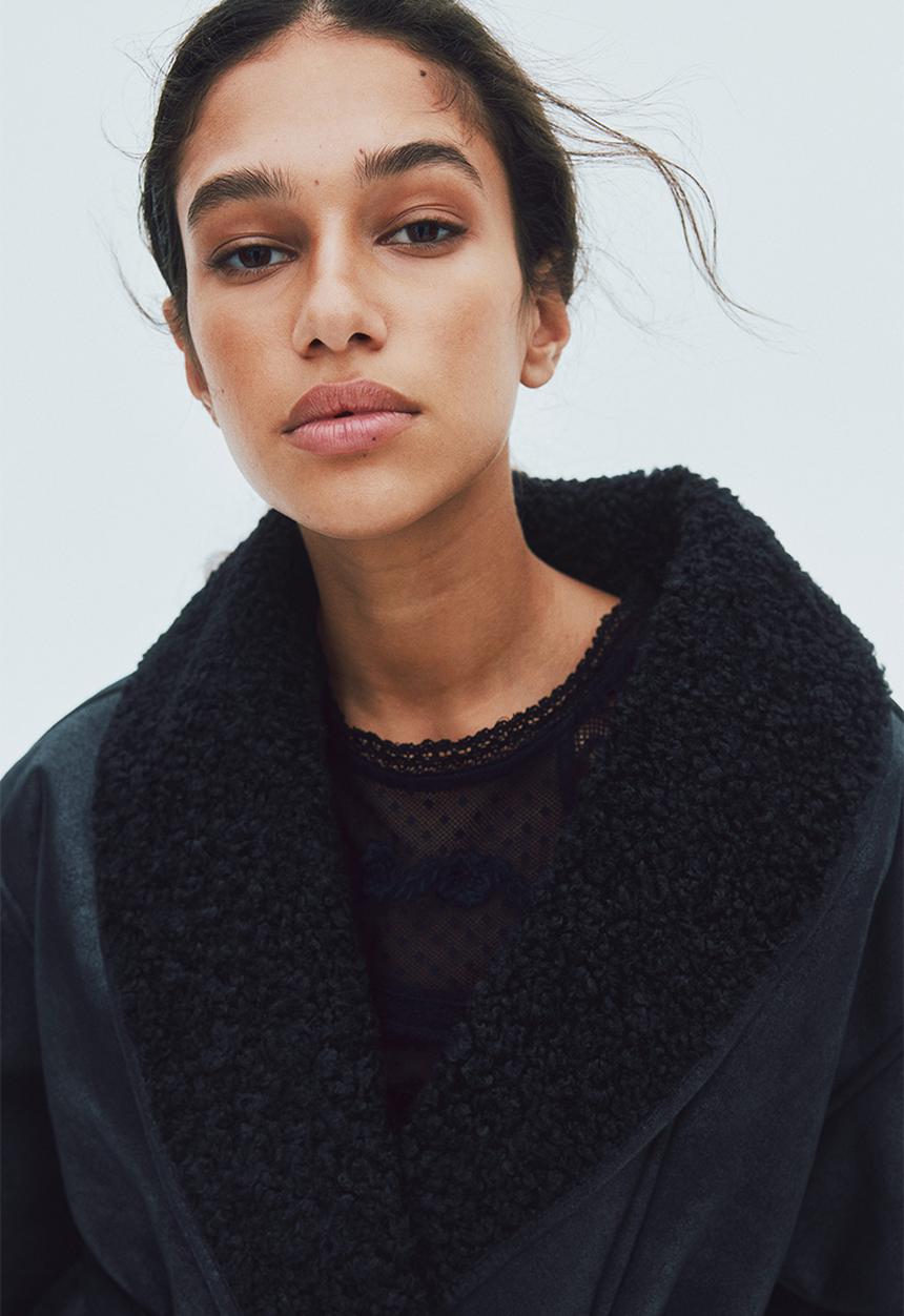 H&M - Double-faced coat - black