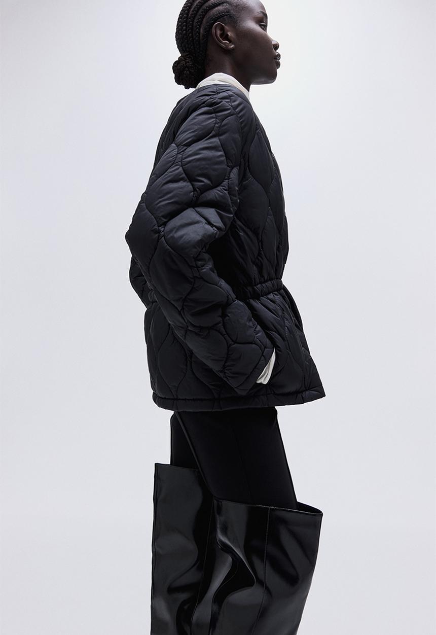 H&M - Quilted jacket - black