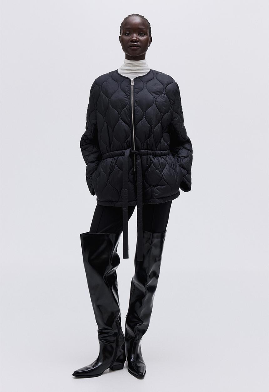 H&M - Quilted jacket - black