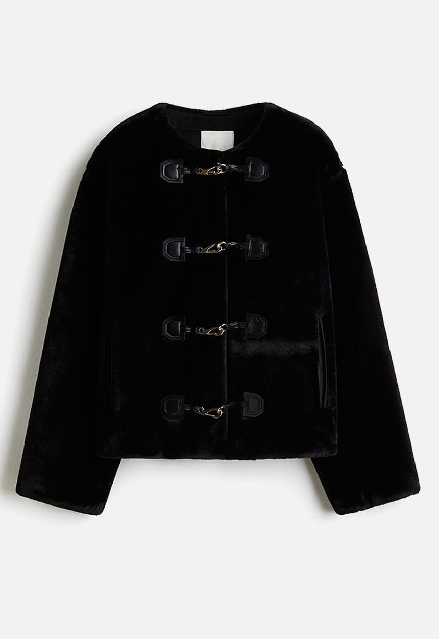 H&M - Duffle-style jacket - black