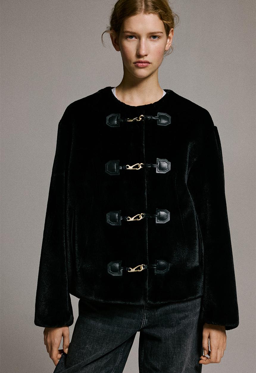 H&M - Duffle-style jacket - black
