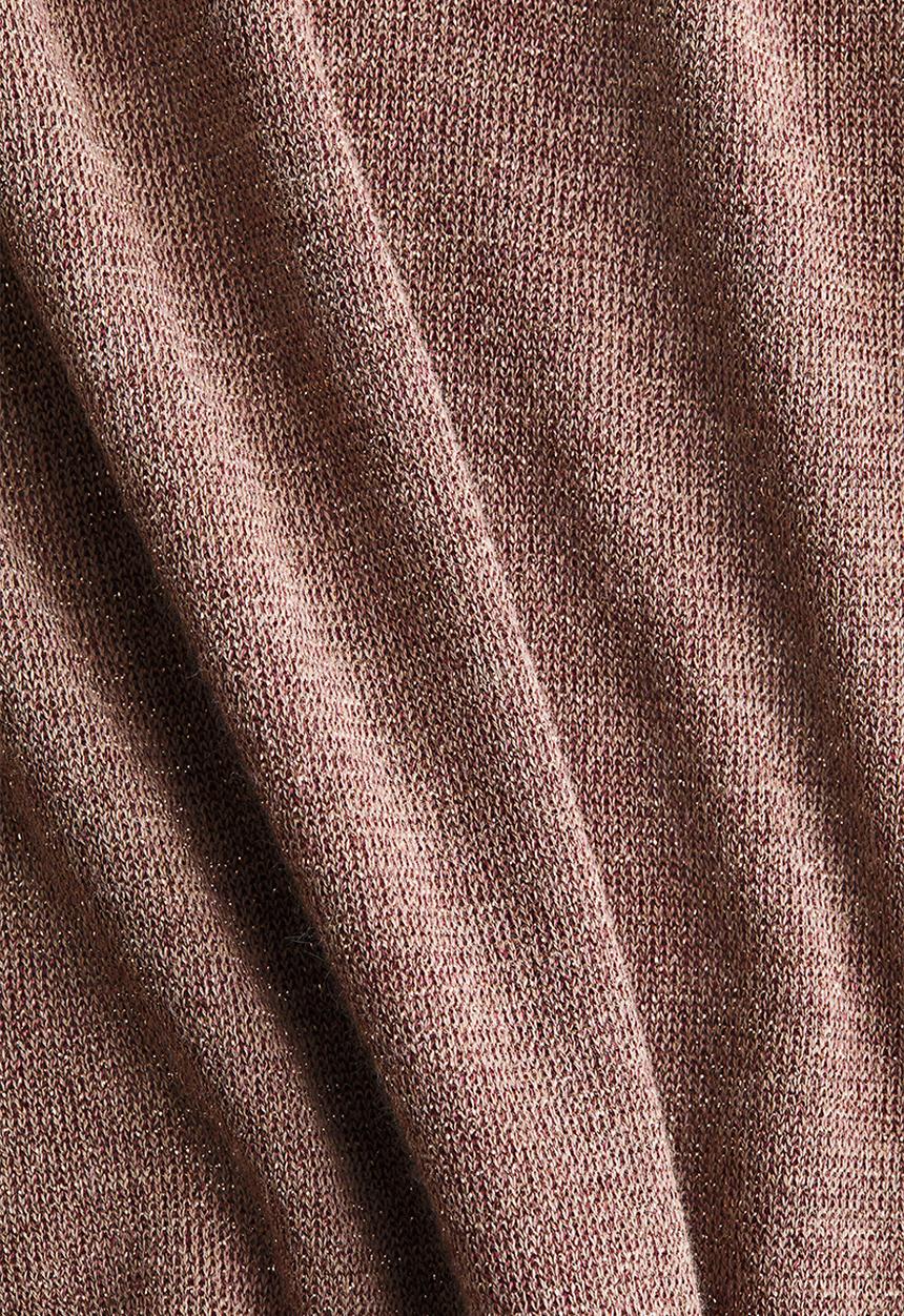 H&M - Fine-knit glittery top - dusty pink marl