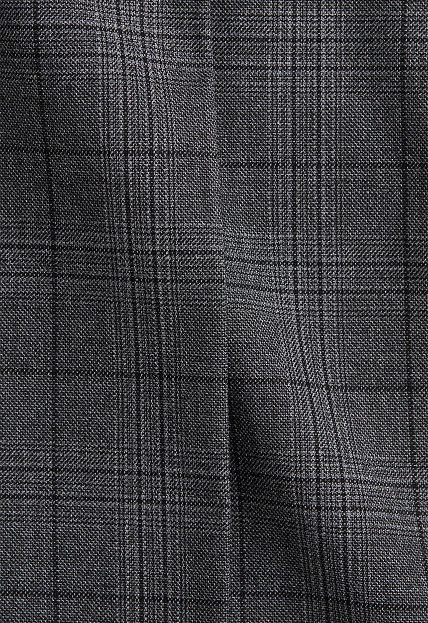 H&M - Pleat-front shorts - grey/checked