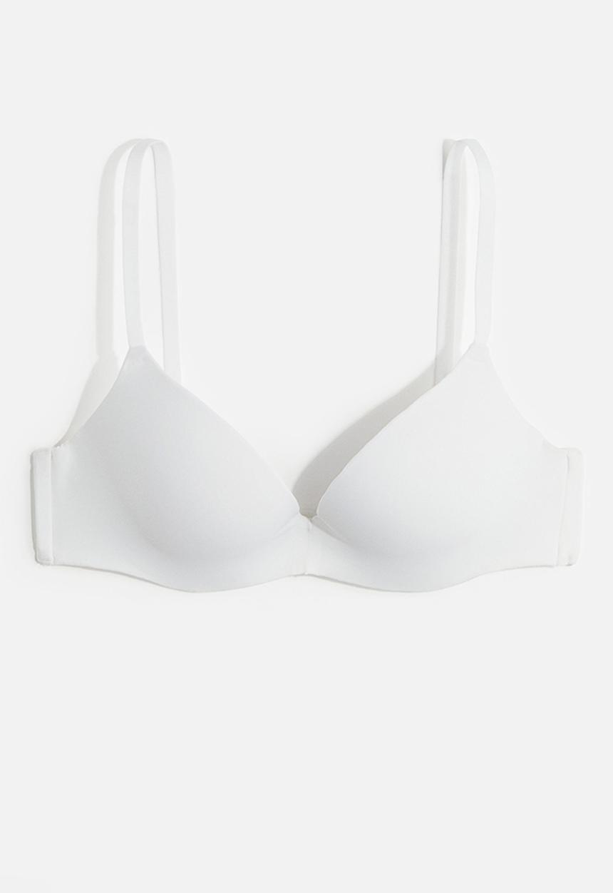 H&M - Microfibre super push-up bra - white