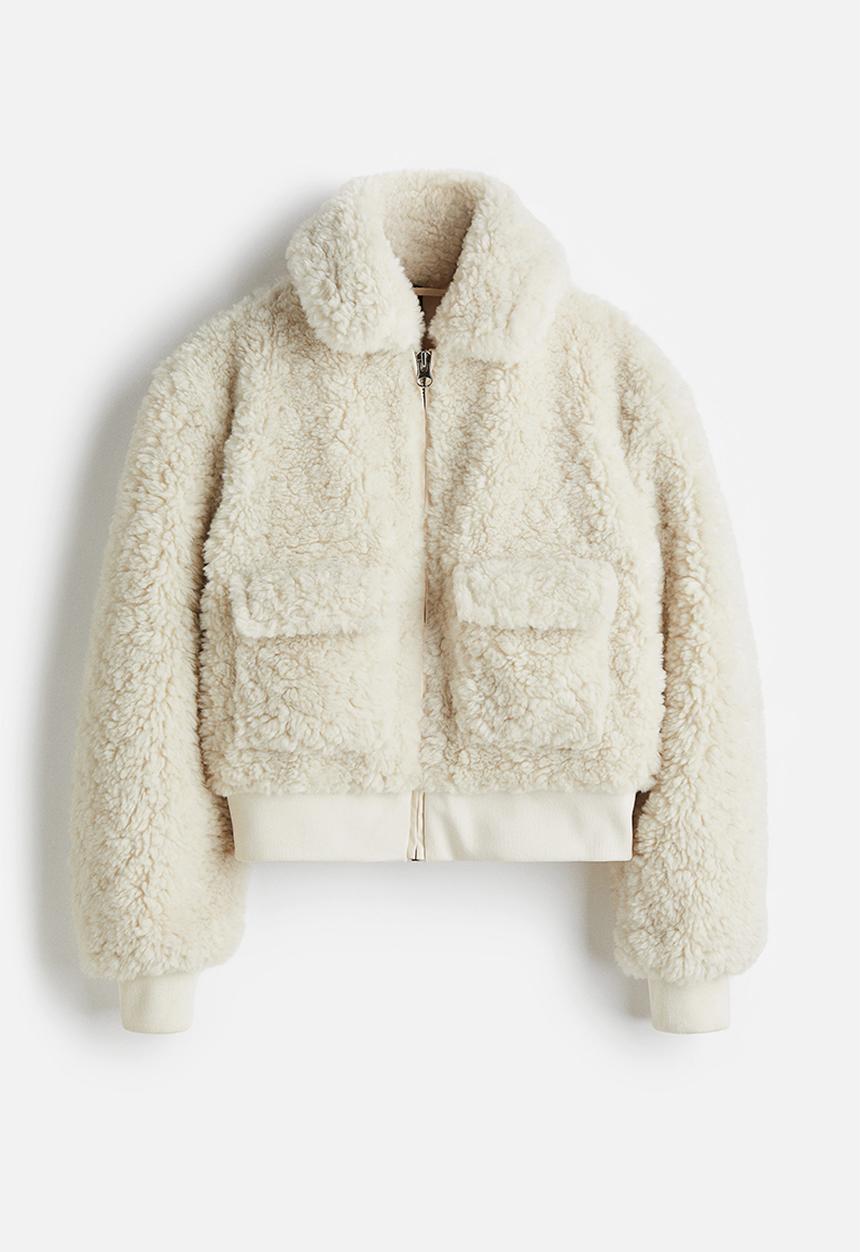 H&M - Fluffy jacket - light beige