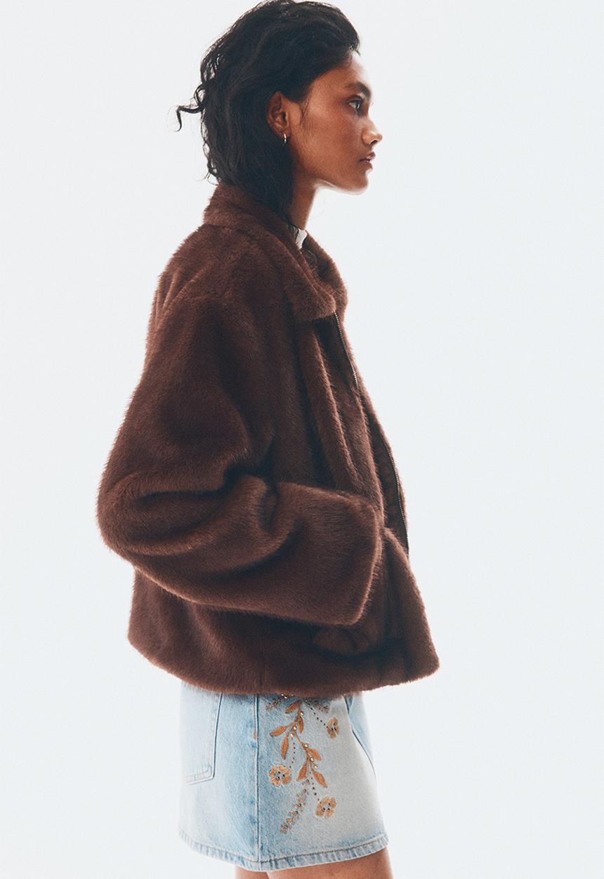 H&M - Fluffy jacket - brown