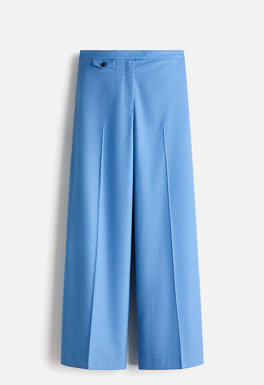 H&M - Straight tailored trousers - blue