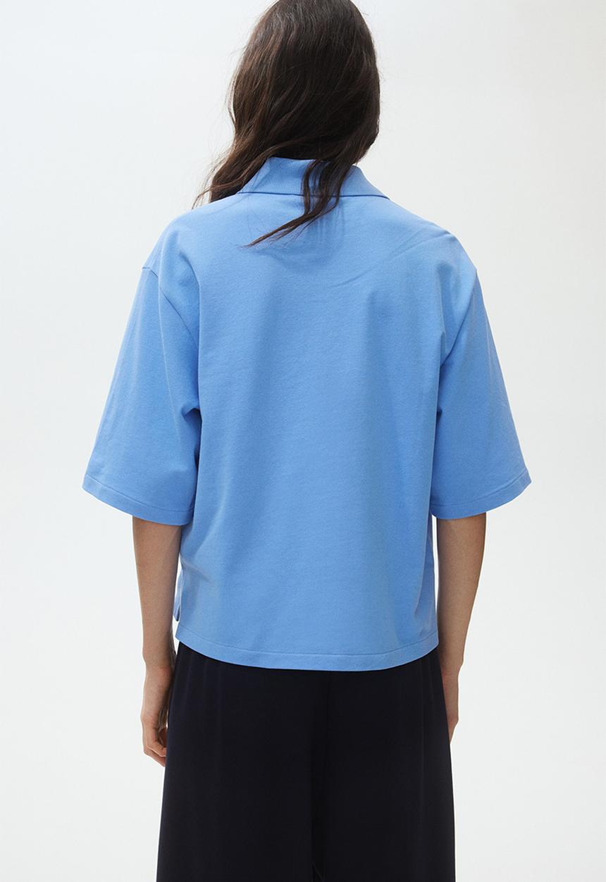 H&M - Cotton polo shirt - light blue