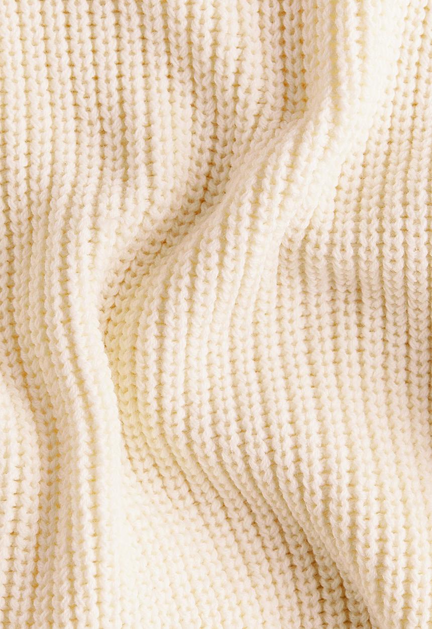 H&M - Short-sleeved jumper - light beige