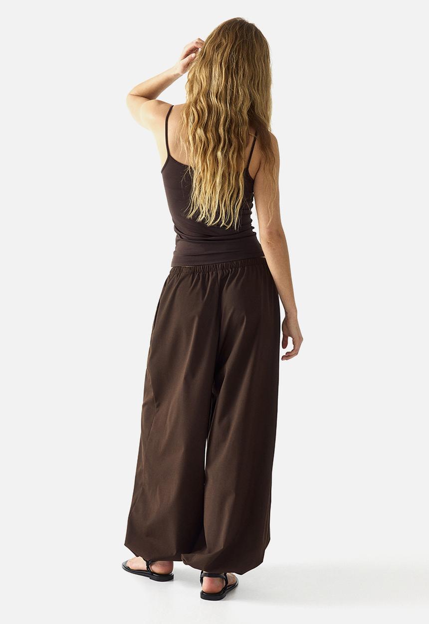 H&M - Balloon drawstring trousers - dark brown
