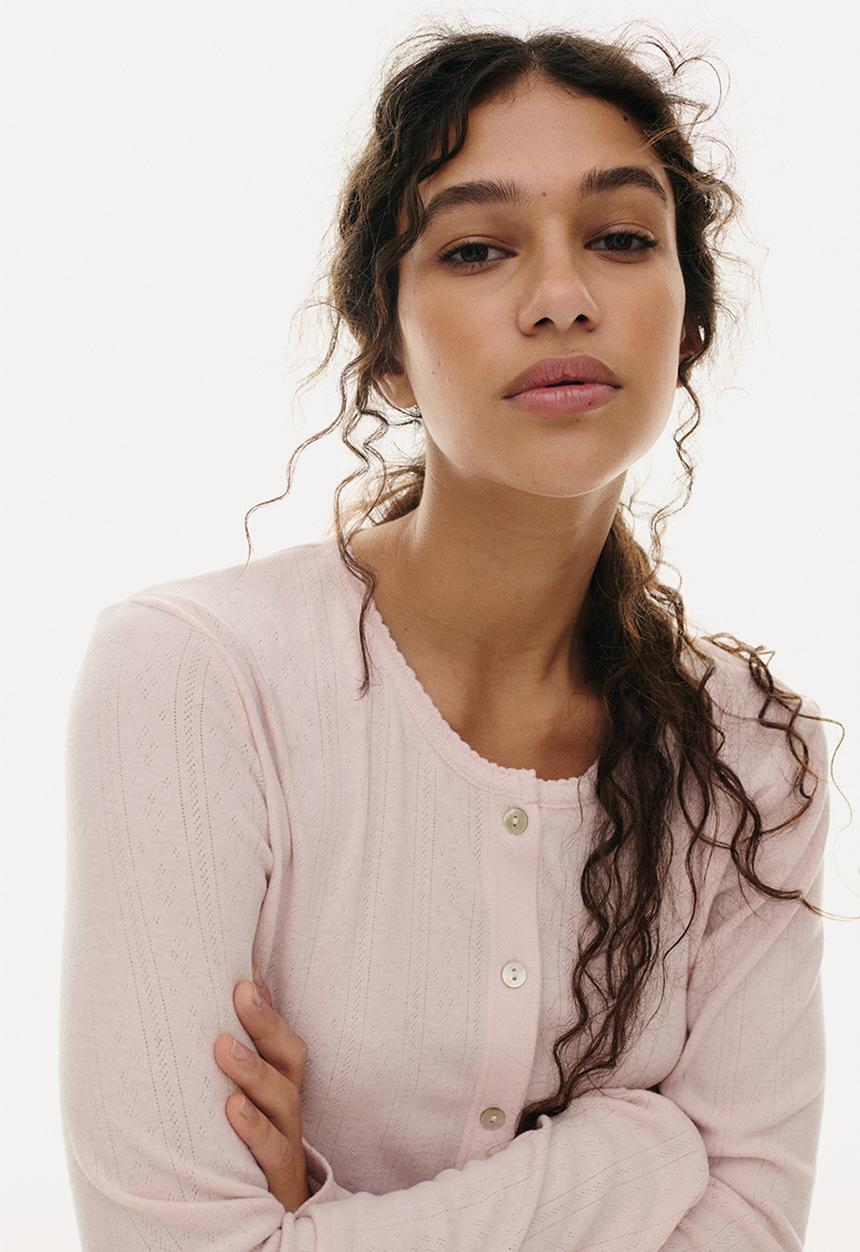 H&M - Pointelle jersey pyjamas - powder pink