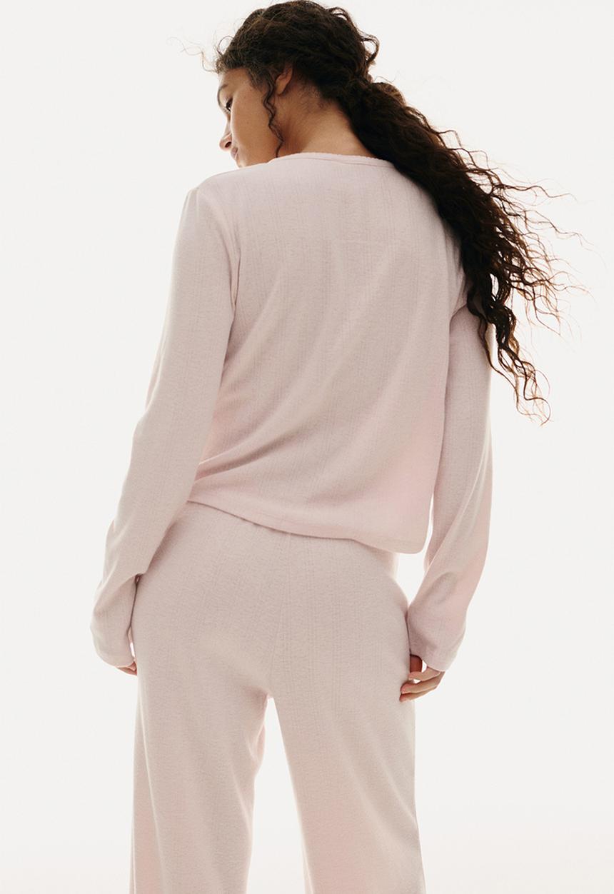 H&M - Pointelle jersey pyjamas - powder pink