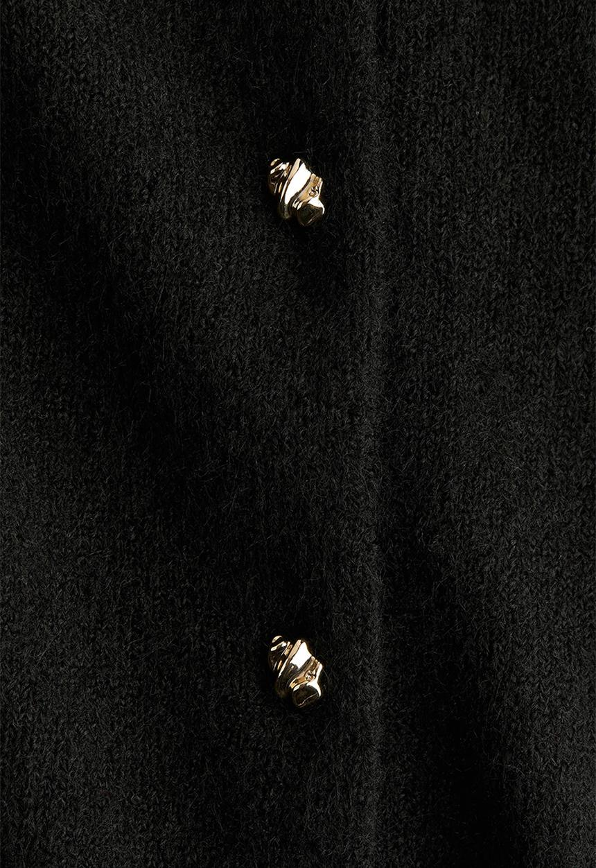 H&M - Fine-knit cardigan - black