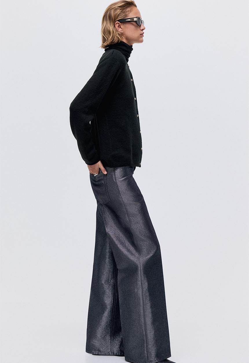 H&M - Fine-knit cardigan - black