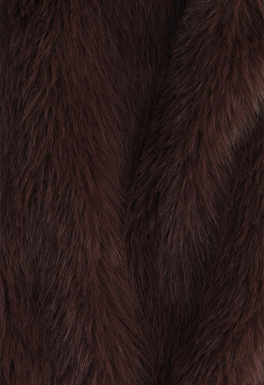 H&M - Fluffy coat - dark brown