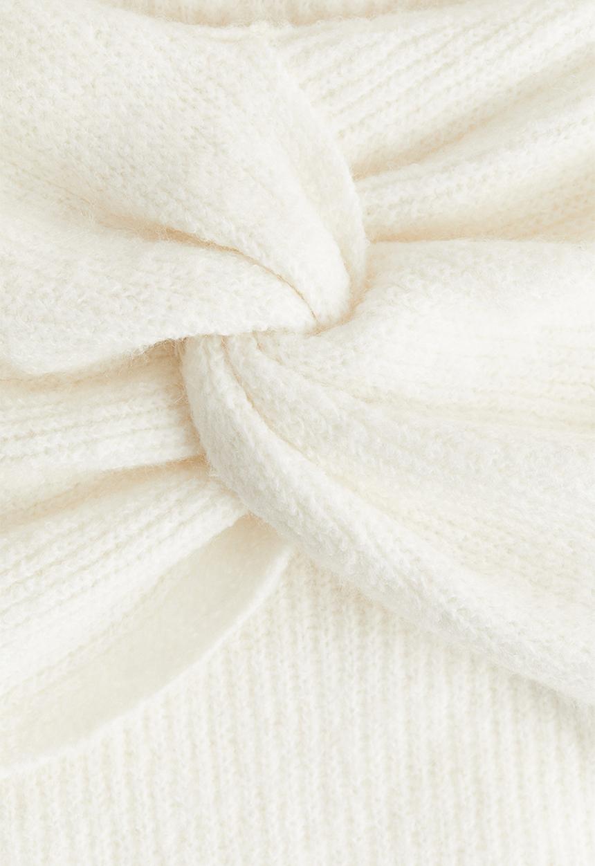 H&M - Off-the-shoulder jumper - white
