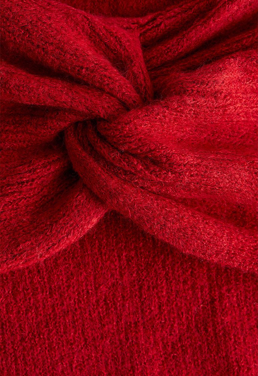 H&M - Off-the-shoulder jumper - dark red