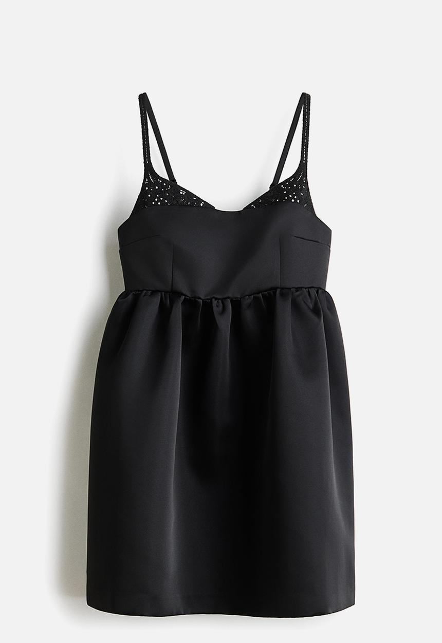 H&M - Layered-look strappy dress - black