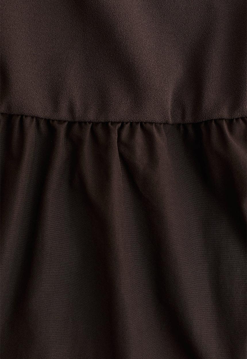 H&M - Strappy midi dress - dark brown