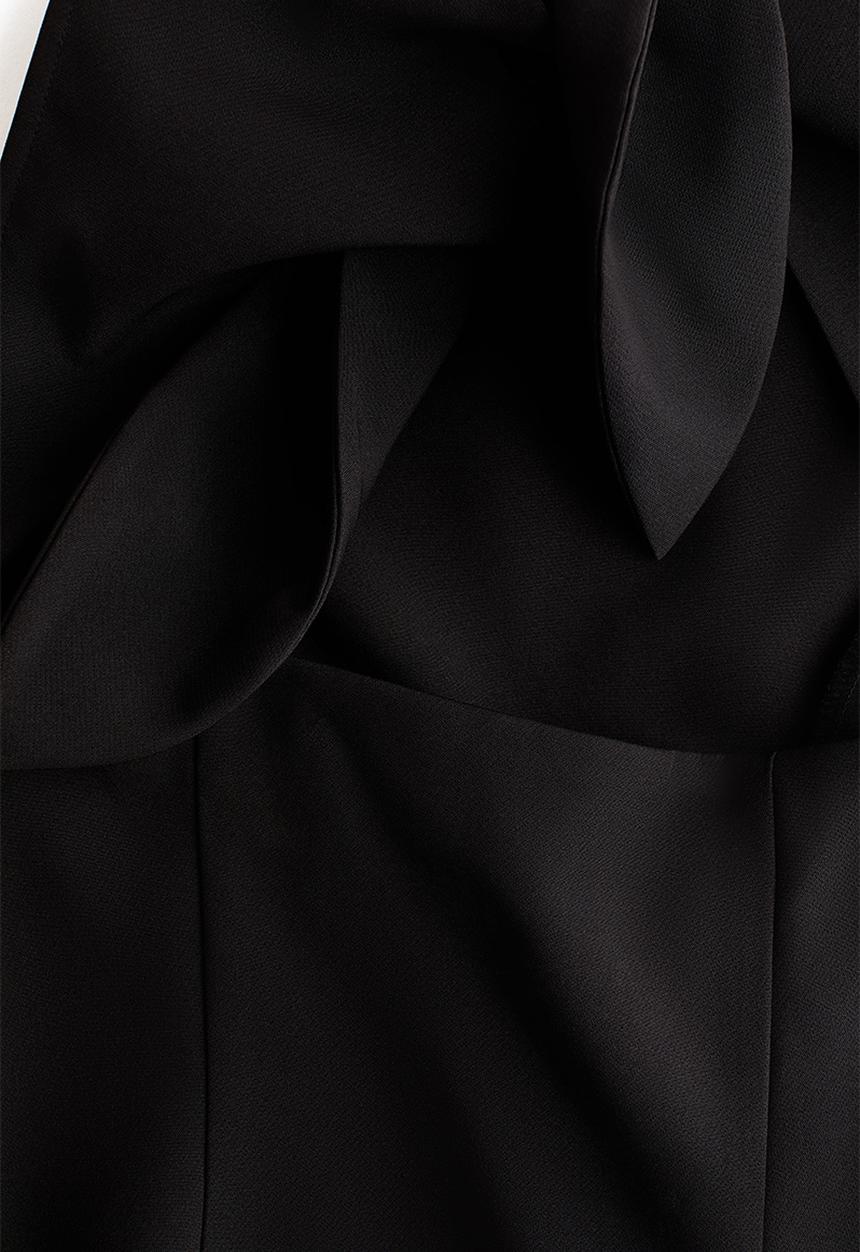 H&M - Open-back mini dress - black