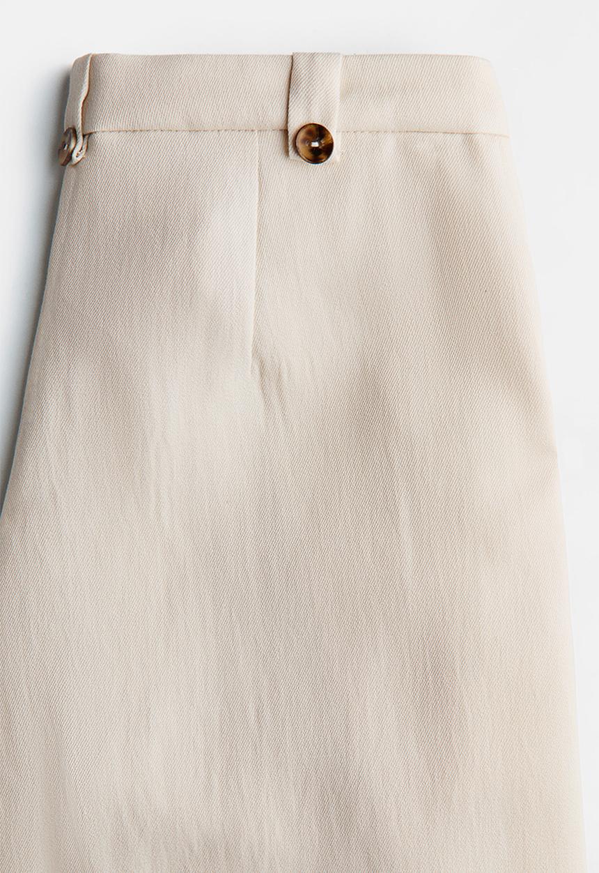 H&M - Cropped tailored trousers - light beige