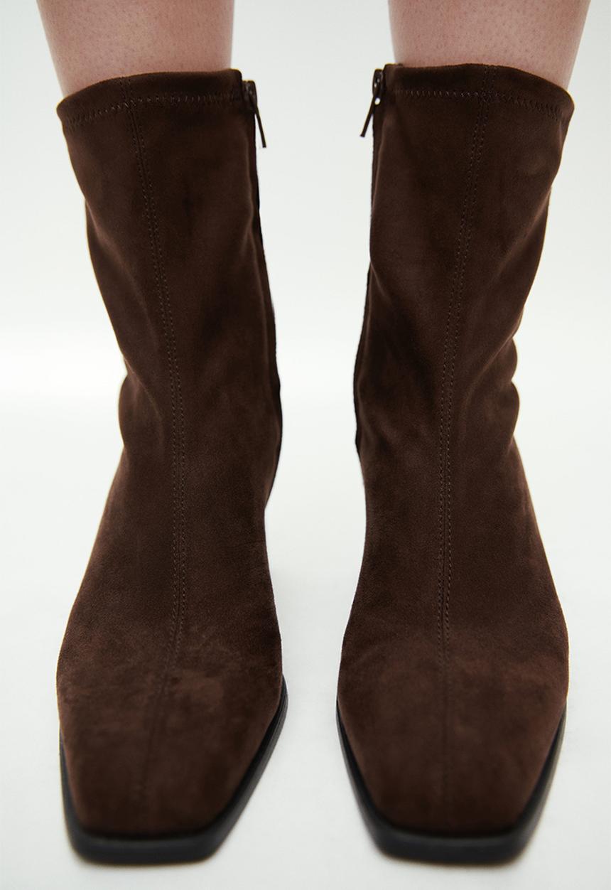 H&M - Heeled ankle boots - dark brown