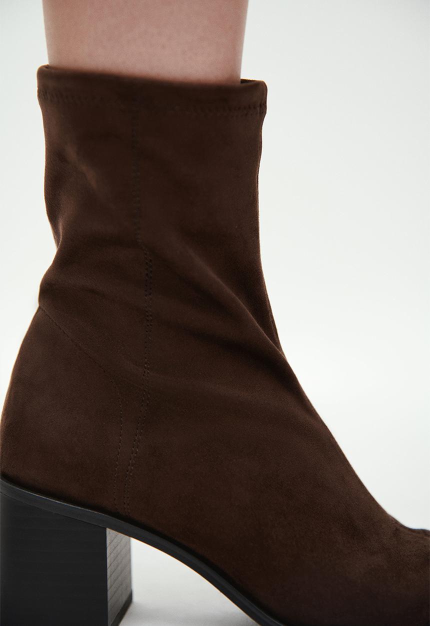 H&M - Heeled ankle boots - dark brown