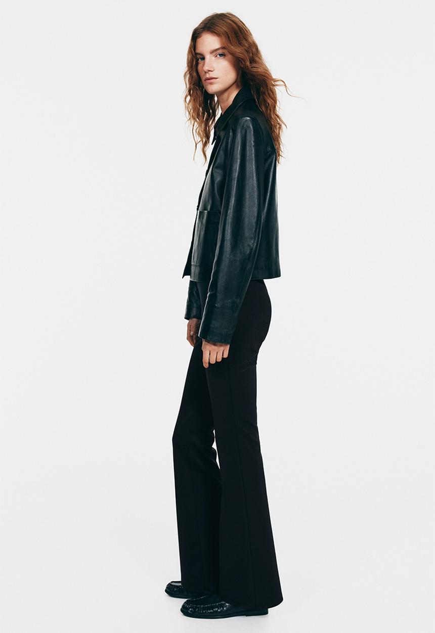 H&M - Flared trousers - black