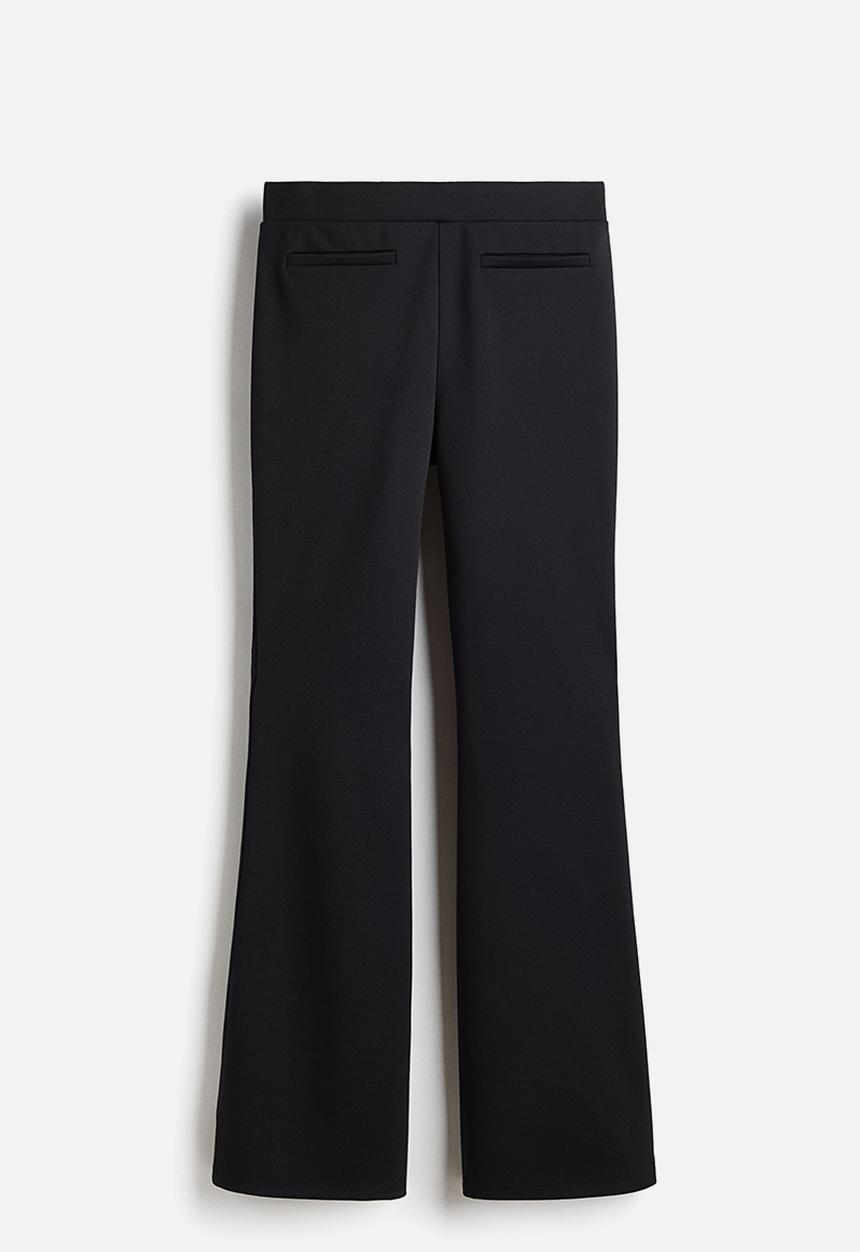 H&M - Flared trousers - black