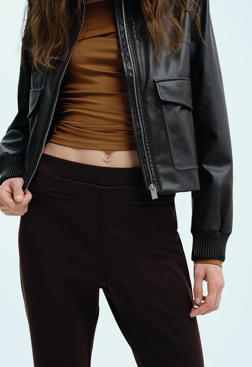H&M - Flared trousers - dark brown