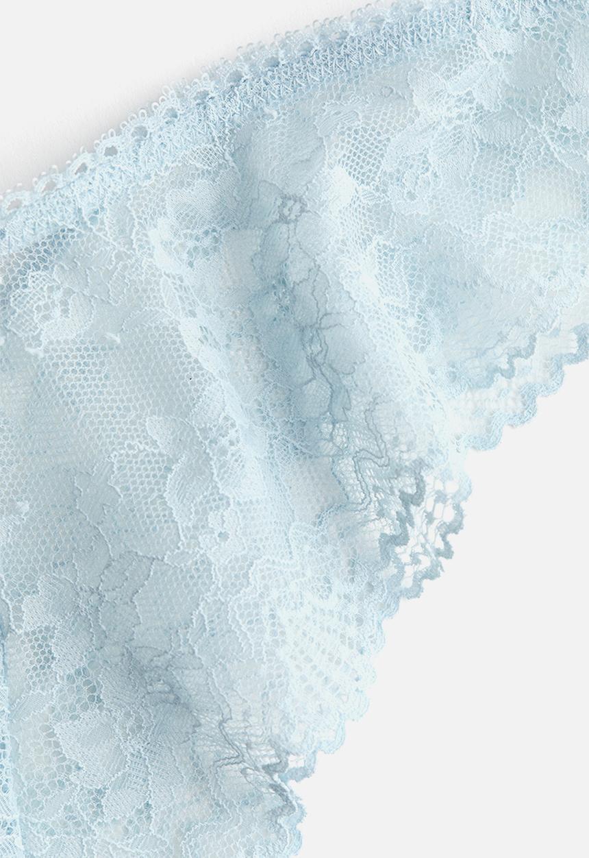 H&M - 2-pack lace brazilian briefs - light turquoise