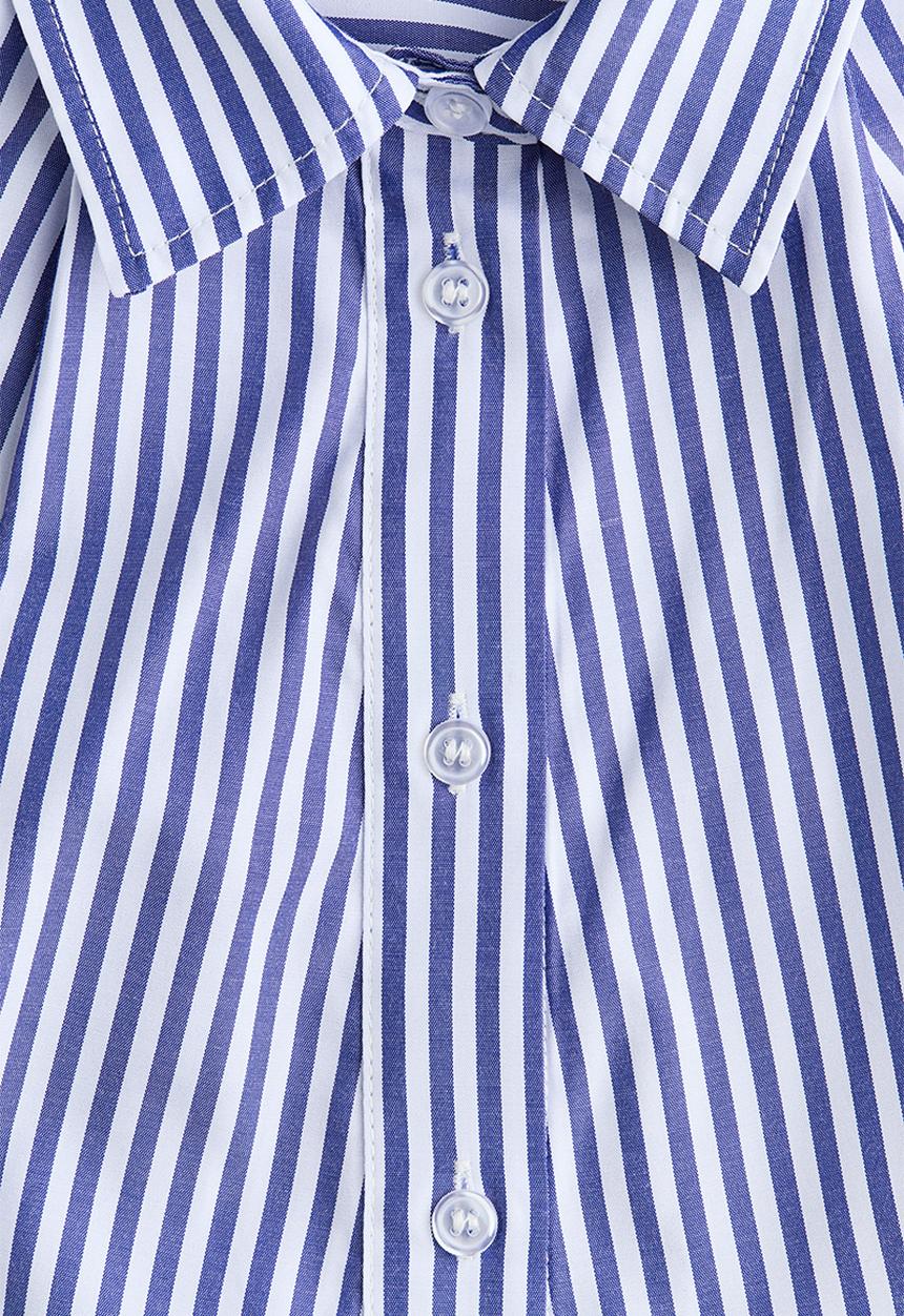 H&M - Loose-fit shirt - blue/white striped
