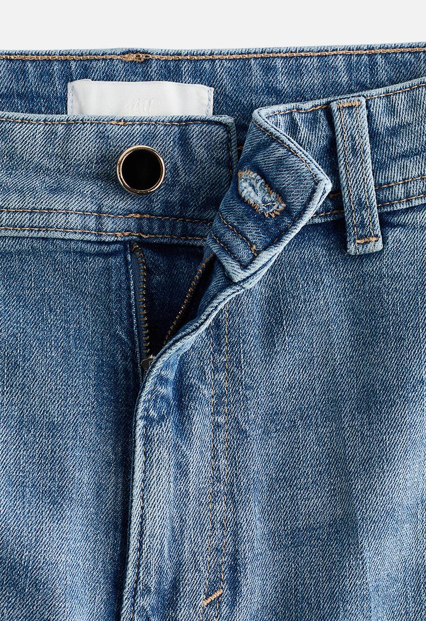 H&M - Wide high jeans - light denim blue