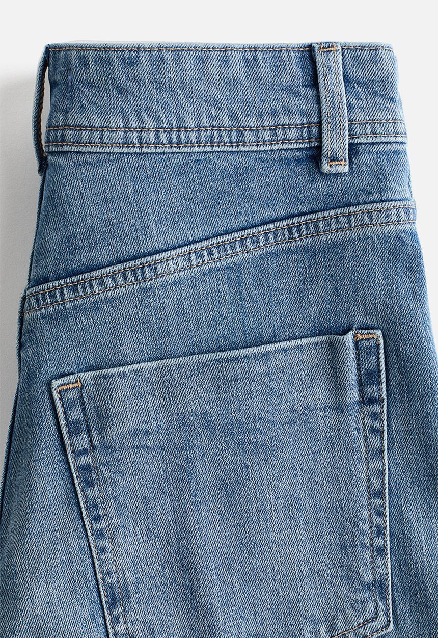 H&M - Wide high jeans - light denim blue