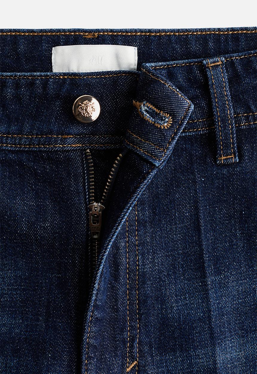 H&M - Wide high jeans - dark denim blue