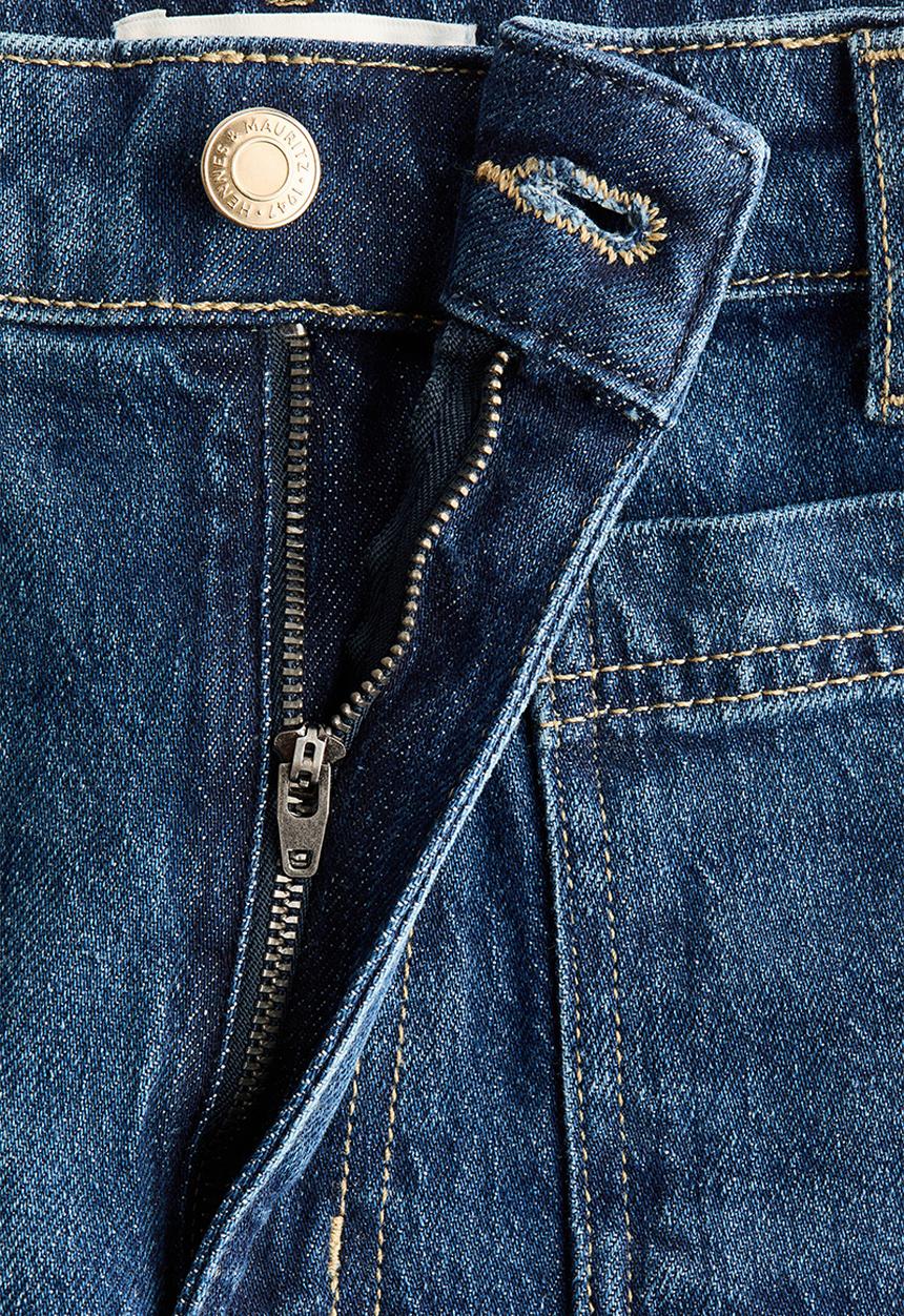 H&M - Wide high jeans - dark denim blue