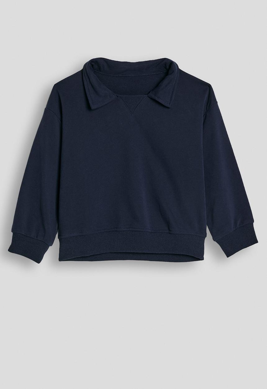Pop Candy - Johnny collar sweatshirt with joggers - dark navy