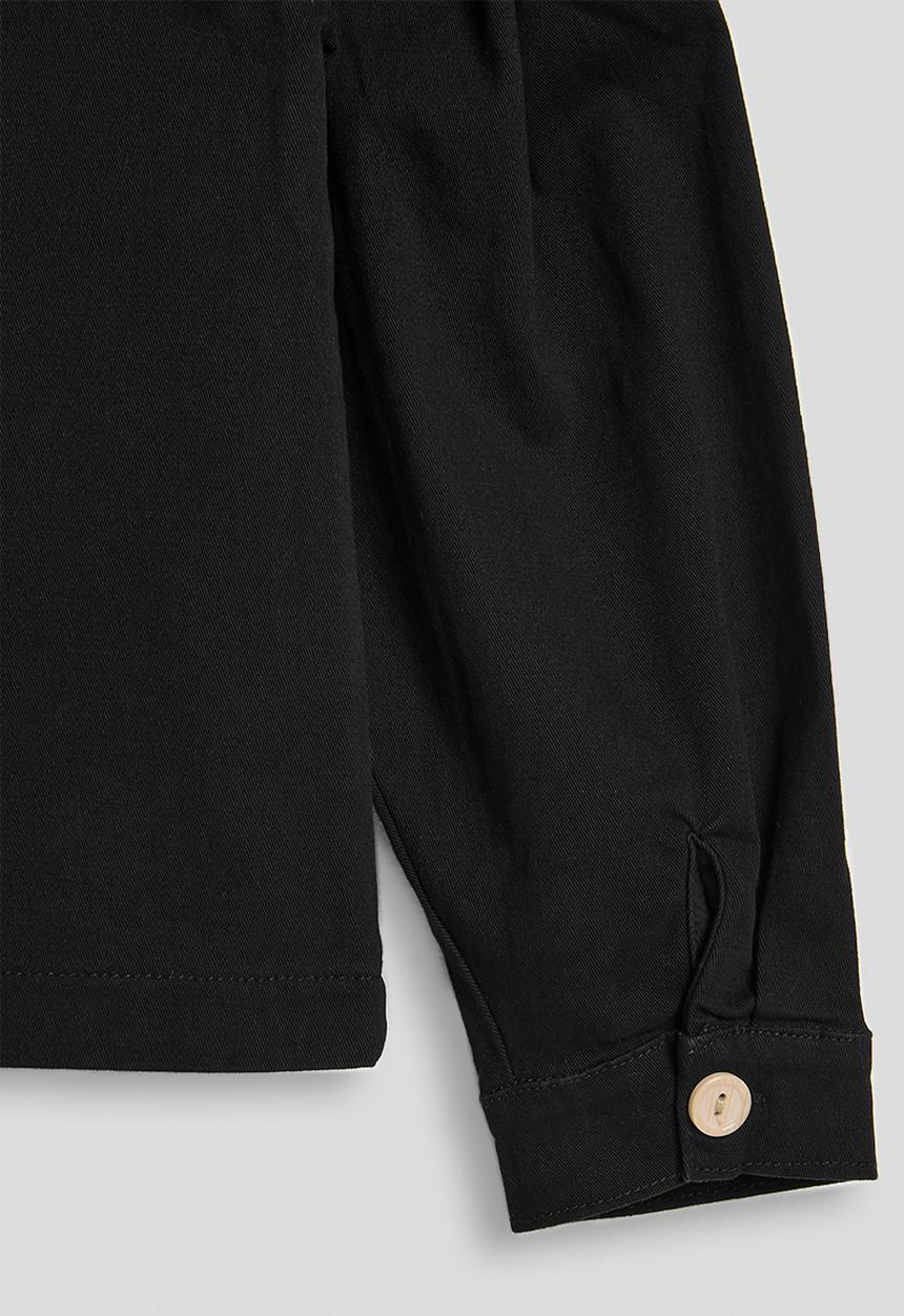 Pop Candy - Shacket with pocket flaps - black