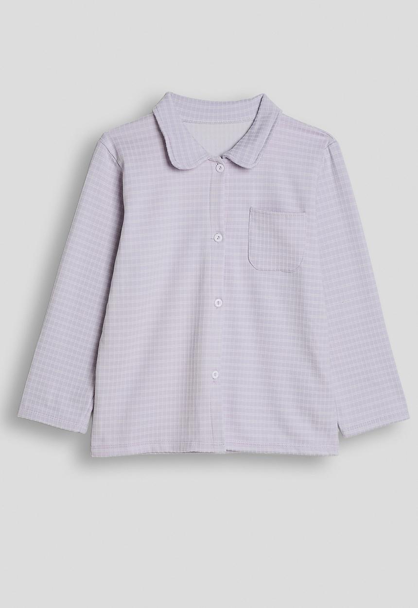 Pop Candy - Cuffless shirt & pants pj set - lilac