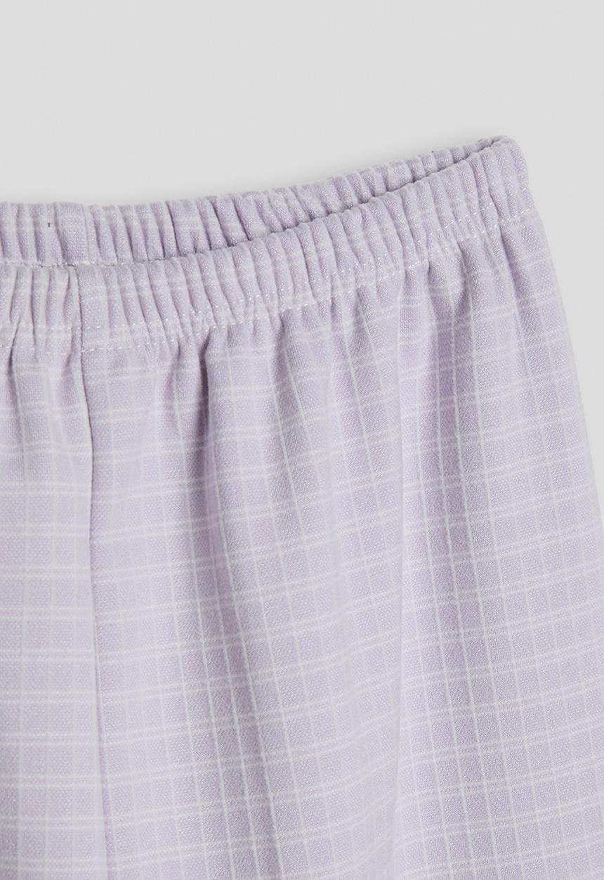 Pop Candy - Cuffless shirt & pants pj set - lilac