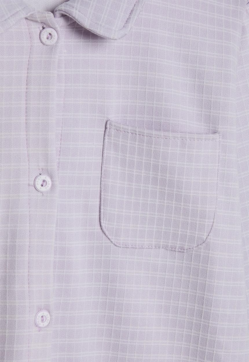 Pop Candy - Cuffless shirt & pants pj set - lilac