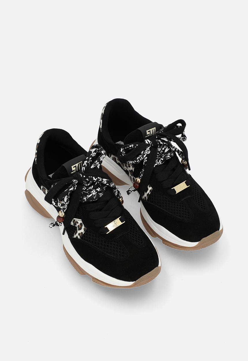 Steve Madden - Maxfield sneaker - black sued