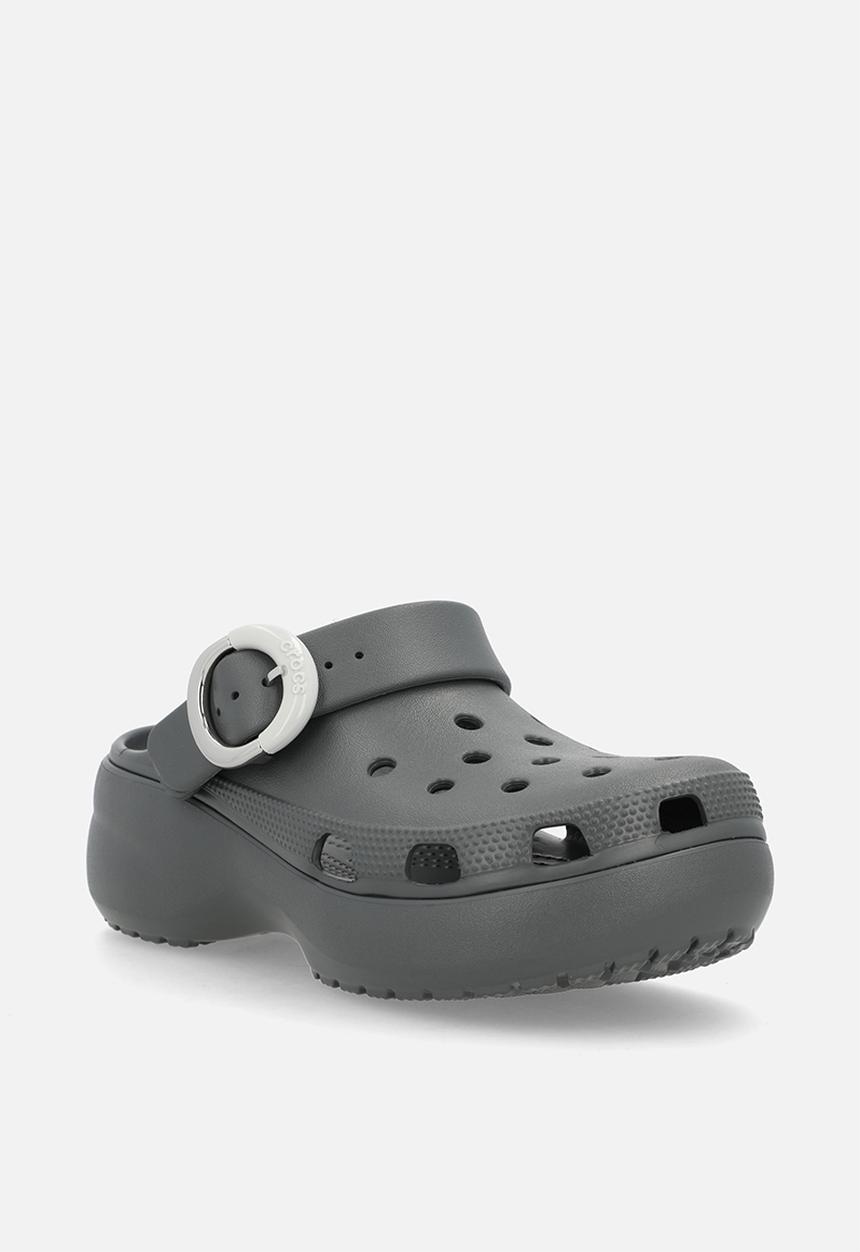 Crocs - Classic platform buckle clog - carbon